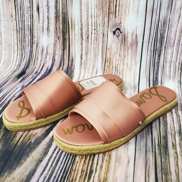 Sam Edelman Shoes - Sam Edelman Lars Satin Espadrilles Slide on Sandal